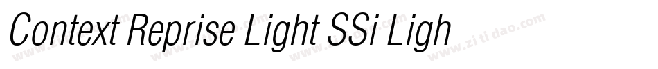 Context Reprise Light SSi Light字体转换